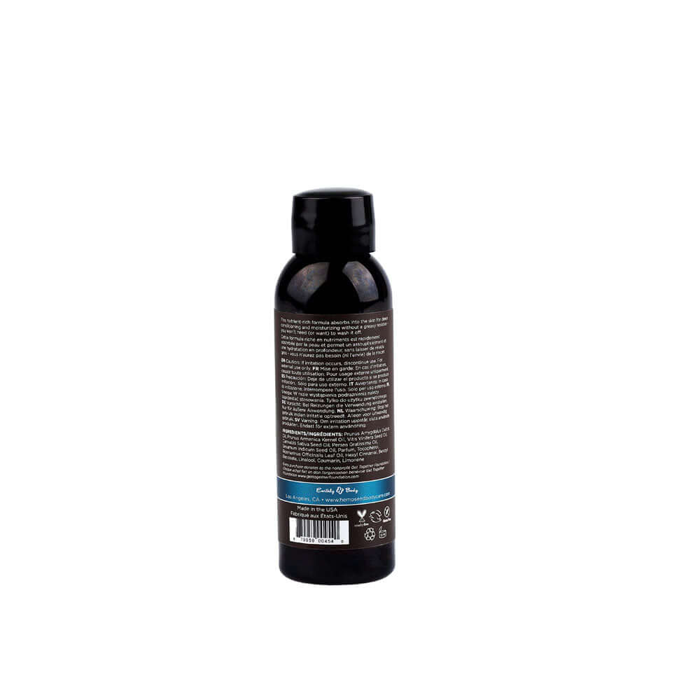 Hemp Seed Massage & Body Oil - Moroccan Nights (Earthy & Spicy-Sensual) Scented - 59 ml Bottle